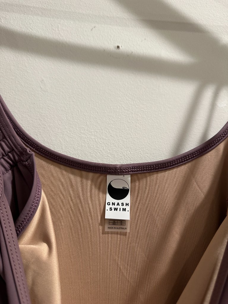 Gnash Swim X Free People Gnash String One-Piece Swimsuit In Purple Us 10 Nwt — image 6 of 7